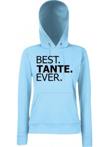 Lady Hooded , BEST TANTE EVER, SkyBlue, L