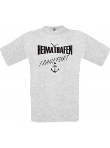 Männer-Shirt Heimathafen Frankfurt  kult, ash, Größe L
