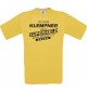 Männer-Shirt Ich bin Klempner, weil Superheld kein Beruf ist, gelb, Größe L