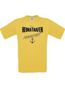 Männer-Shirt Heimathafen Frankfurt  kult, gelb, Größe L