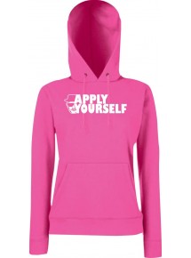 Lady Hooded Apply Yourself Fuchsia, L
