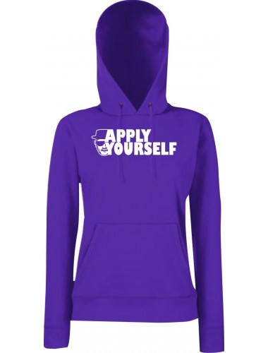 Lady Hooded Apply Yourself Purple, L