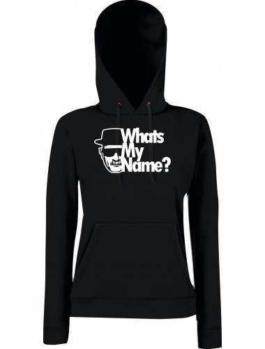 Lady Hooded Whats My Name White schwarz, L