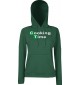Lady Hooded Cooking Time Cook BottleGreen, L