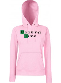 Lady Hooded Cooking Time Cook LightPink, L