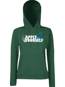Lady Hooded Apply Yourself Reagenz White BottleGreen, L