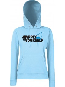 Lady Hooded Apply Yourself Reagenz White SkyBlue, L