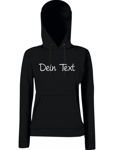 Lady Kapuzensweatshirt Dein Text oder Deine IDEE versehen individuell, Größen XS-XXL