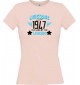 Lady T-Shirt Awesome since 1947 the Year of the Legends, rosa, L
