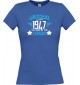 Lady T-Shirt Awesome since 1947 the Year of the Legends, royal, L