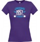 Lady T-Shirt Awesome since 1957 the Year of the Legends, lila, L