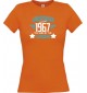 Lady T-Shirt Awesome since 1967 the Year of the Legends, orange, L