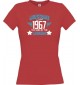 Lady T-Shirt Awesome since 1967 the Year of the Legends, rot, L