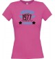 Lady T-Shirt Awesome since 1977 the Year of the Legends, pink, L
