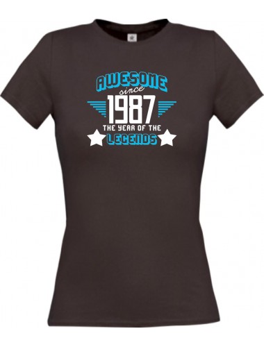 Lady T-Shirt Awesome since 1987 the Year of the Legends
