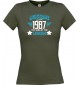 Lady T-Shirt Awesome since 1987 the Year of the Legends, grau, L