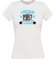 Lady T-Shirt Awesome since 1987 the Year of the Legends, weiss, L