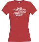 Lady T-Shirt Ich bin Sporttherapeutin, weil Superheld kein Beruf ist rot, L