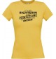 Lady T-Shirt Ich bin Richterin, weil Superheld kein Beruf ist gelb, L