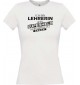 Lady T-Shirt Ich bin Lehrerin, weil Superheld kein Beruf ist, weiss, L