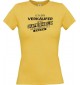 Lady T-Shirt Ich bin Verkäufer, weil Superheld kein Beruf ist, gelb, L