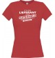 Lady T-Shirt Ich bin Lieferant, weil Superheld kein Beruf ist, rot, L