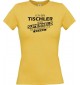 Lady T-Shirt Ich bin Tischler, weil Superheld kein Beruf ist, gelb, L