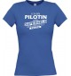 Lady T-Shirt Ich bin Pilotin, weil Superheld kein Beruf ist,