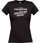 Lady T-Shirt Ich bin Polizist weil Superheld kein Beruf ist,