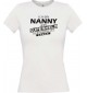 Lady T-Shirt Ich bin Nanny, weil Superheld kein Beruf ist,