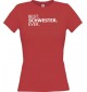 Lady T-Shirt , BEST SCHWESTER EVER, rot, L