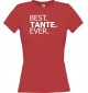 Lady T-Shirt , BEST TANTE EVER, rot, L