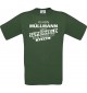 Männer-Shirt Ich bin Müllmann, weil Superheld kein Beruf ist, grün, Größe L