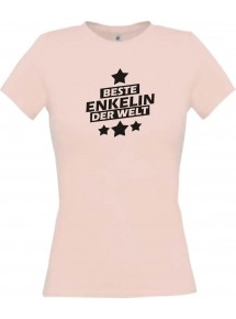 Lady T-Shirt beste Enkelin der Welt rosa, L