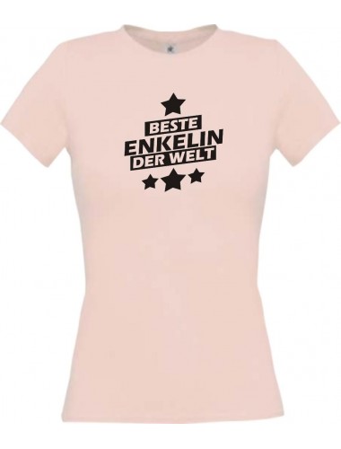 Lady T-Shirt beste Enkelin der Welt rosa, L