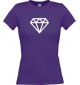 Lady T-Shirt Diamant, lila, L