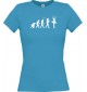 Lady T-Shirt  Evolution Ballerina, Ballett, Balletttänzer/in, türkis, L