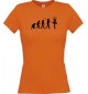 Lady T-Shirt  Evolution Ballerina, Ballett, Balletttänzer/in, orange, L