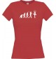 Lady T-Shirt  Evolution Ballerina, Ballett, Balletttänzer/in, rot, L
