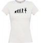 Lady T-Shirt  Evolution Ballerina, Ballett, Balletttänzer/in, weiss, L