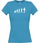 Lady T-Shirt  Evolution Ballerina, Ballett, Balletttänzer/in, Club, türkis, L