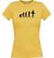 Lady T-Shirt  Evolution Ballerina, Ballett, Balletttänzer/in, Club, gelb, L