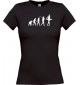 Lady T-Shirt  Evolution Ballerina, Ballett, Balletttänzer/in, Club, schwarz, L