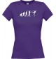 Lady T-Shirt  Evolution Ballerina, Ballett, Balletttänzer/in, Sport, lila, L
