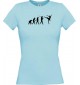 Lady T-Shirt  Evolution Ballerina, Ballett, Balletttänzer/in, Team, hellblau, L