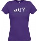 Lady T-Shirt  Evolution Ballerina, Ballett, Balletttänzer/in, Team, lila, L