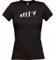 Lady T-Shirt  Evolution Ballerina, Ballett, Balletttänzer/in, Team, schwarz, L