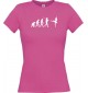 Lady T-Shirt  Evolution Ballerina, Ballett, Balletttänzer/in, Hobby, pink, L