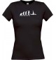Lady T-Shirt  Evolution Ballerina, Ballett, Balletttänzer/in, Retro, schwarz, L