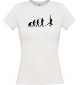 Lady T-Shirt  Evolution Sexy Girl Tabledance Lady Nachtclub, Dance, weiss, L
